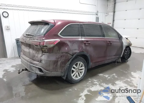2014 Toyota Highlander Le V6 from USA, damaged, VIN 5TDBKRFHXES035539